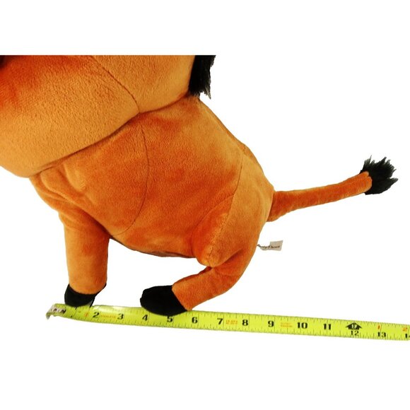 Disney Parks Pumbaa Plush Stuffed Animal with Bugs 14” Lion King Toy - Picture 12 of 12